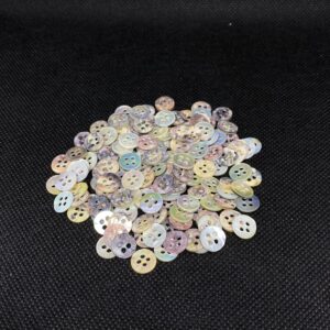 BOTÕES MADRE-PEROLA 9MM C/ 4 FUROS